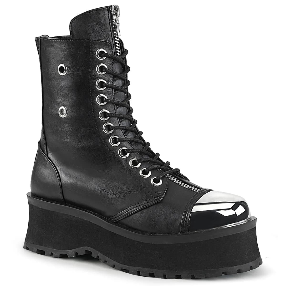 DemoniaCult GRAVEDIGGER-10 Unisex Stiefelette Schwarz EU 42