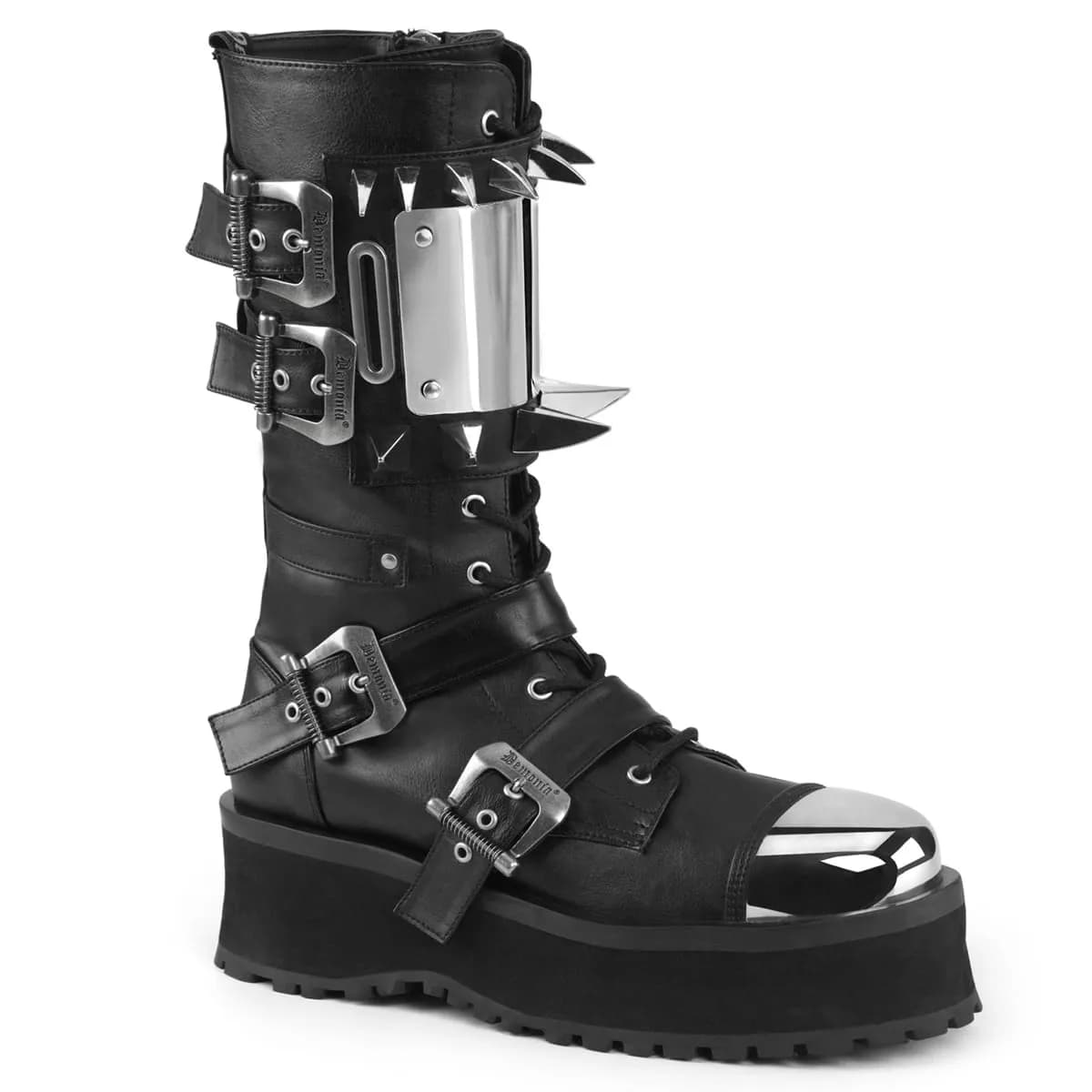DemoniaCult GRAVEDIGGER-250 Unisex Stiefel Schwarz EU 44
