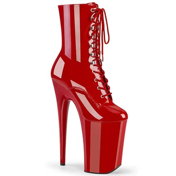 Pleaser INFINITY-1020 Damen Stiefelette Rot EU 41