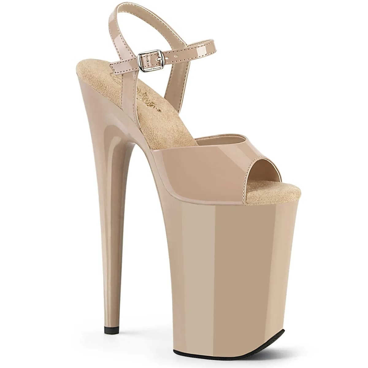 Pleaser INFINITY-909 Damen Sandale Beige EU 36