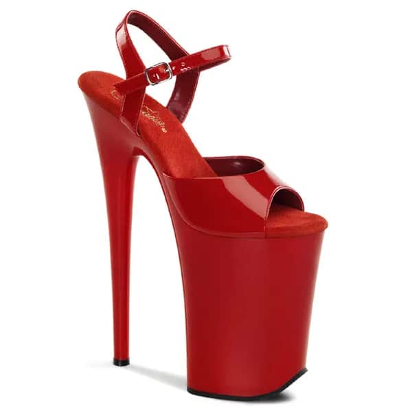 Pleaser INFINITY-909 Damen Sandale Rot EU 38