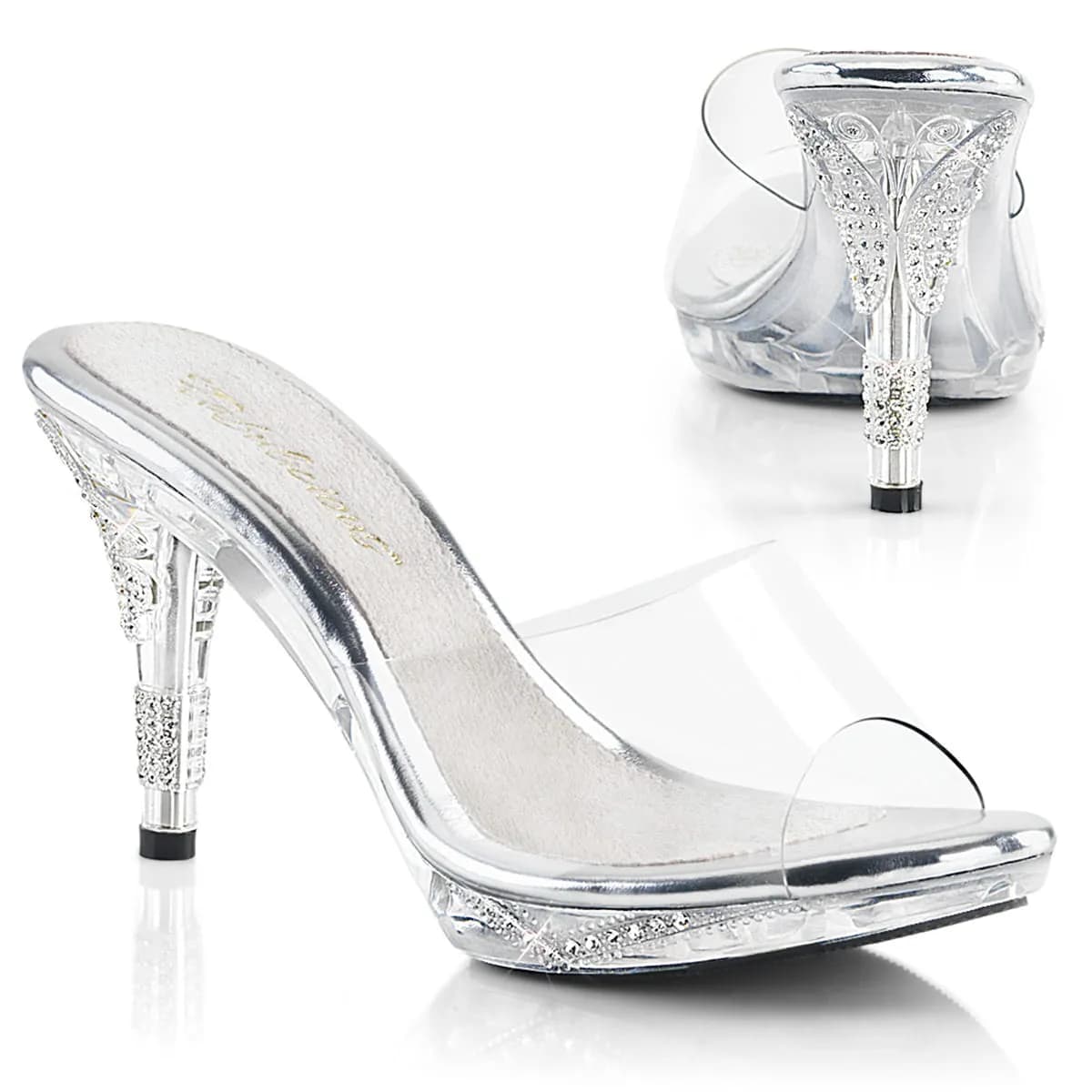 Fabulicious IRIS-401 Damen Slipper Transparent EU 40