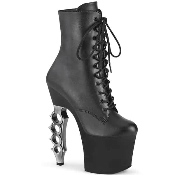 Pleaser IRONGRIP-1020 Damen Stiefel Schwarz Matt EU 40