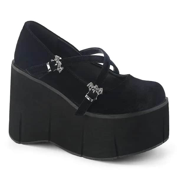 DemoniaCult KERA-10 Damen Sandale Schwarz EU 40