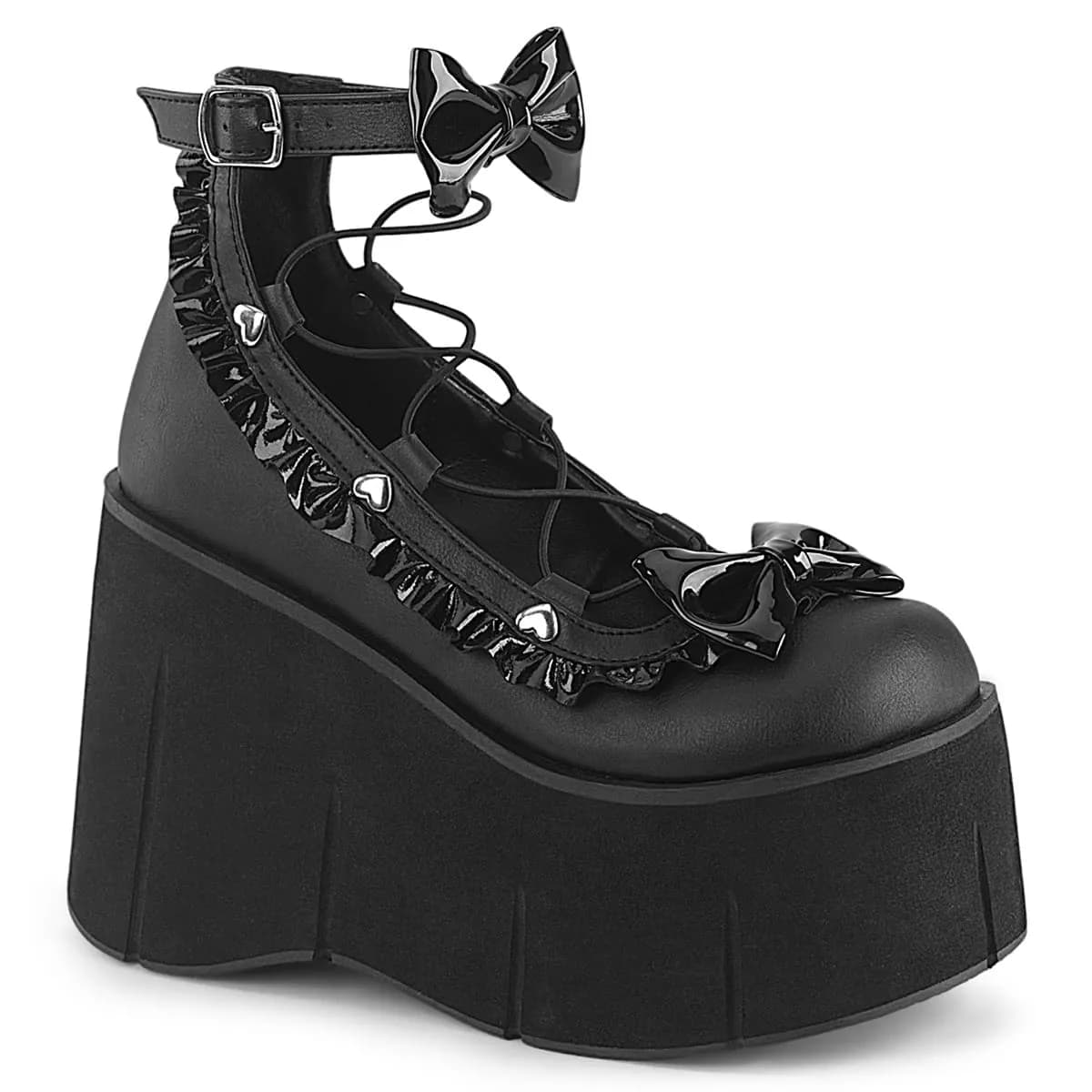 DemoniaCult KERA-18 Damen Sandale Schwarz EU 40