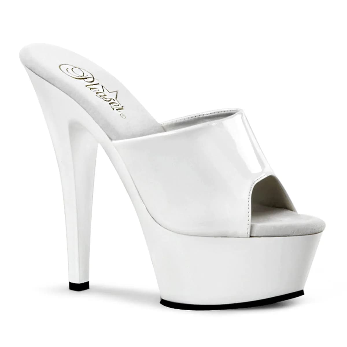 Pleaser KISS-201 Damen Slipper Weiß EU 37