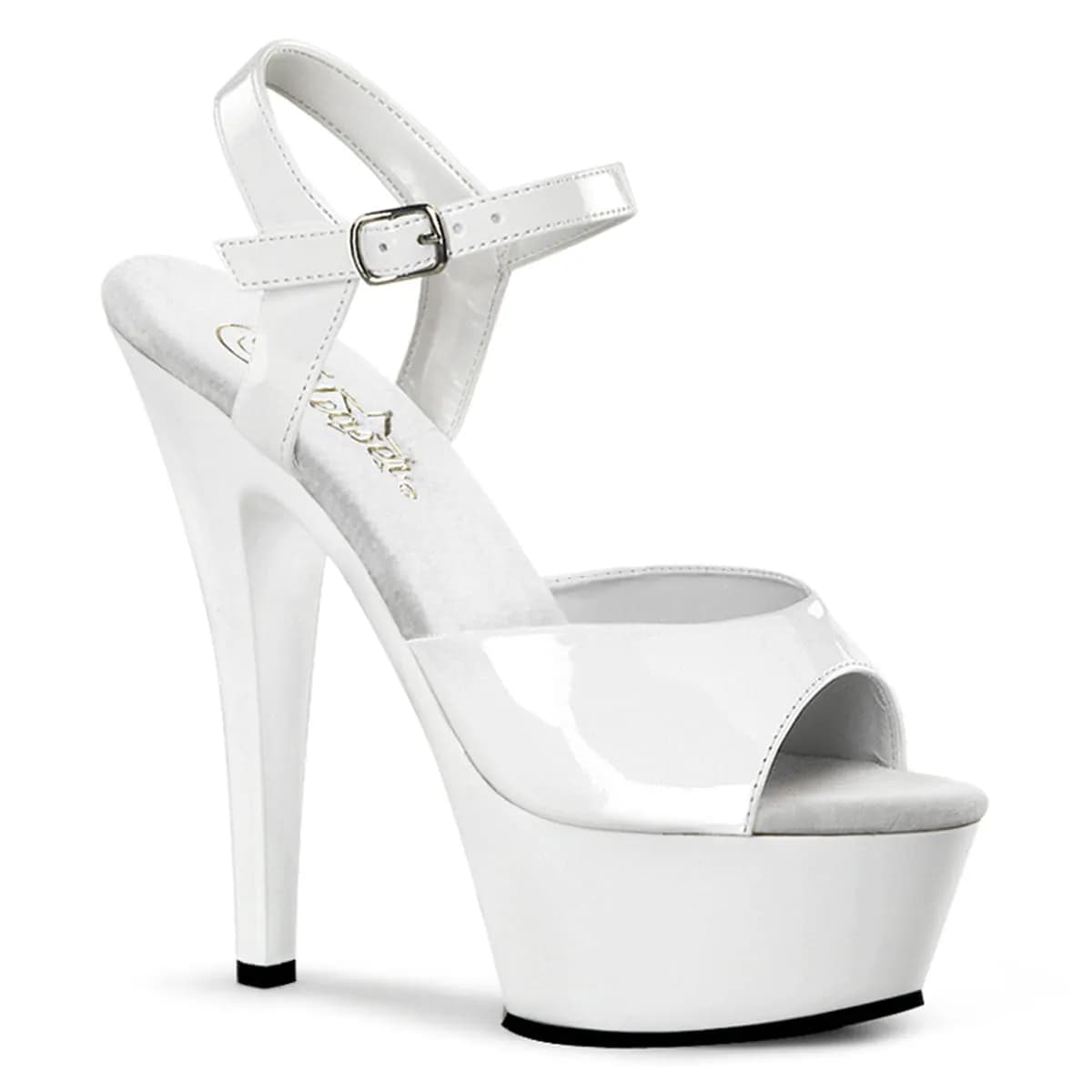 Pleaser KISS-209 Damen Sandale Weiß EU 37
