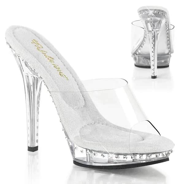 Fabulicious LIP-101LS Damen Slipper Transparent EU 41