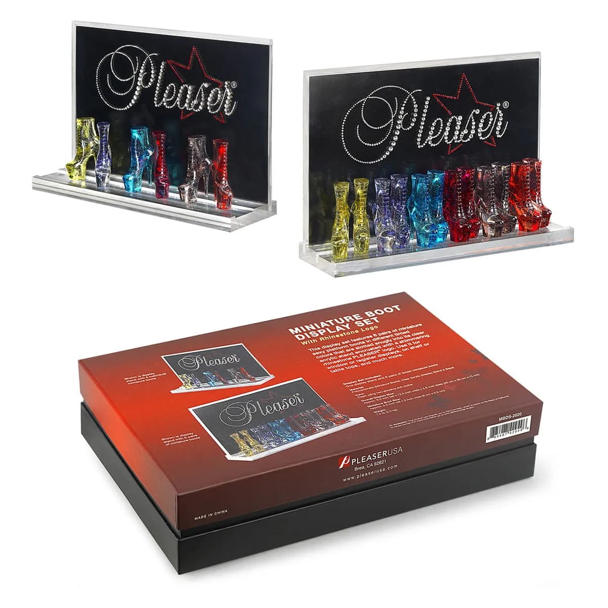 Pleaser MBDS-2020 Miniatur Stiefel Display-Set