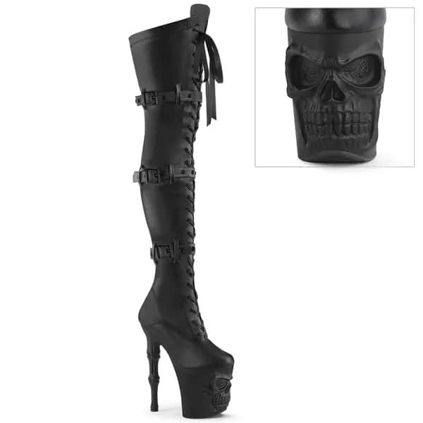 Pleaser RAPTURE-3028 Damen Stiefel Schwarz Matt EU 36