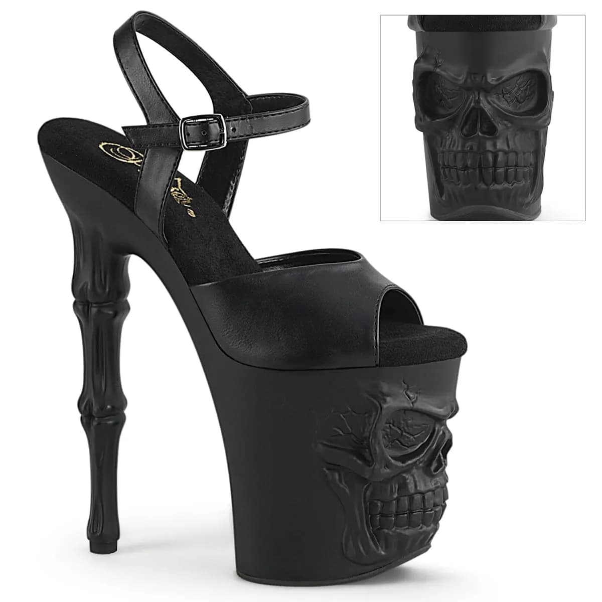 Pleaser RAPTURE-809 Damen Sandale Schwarz
