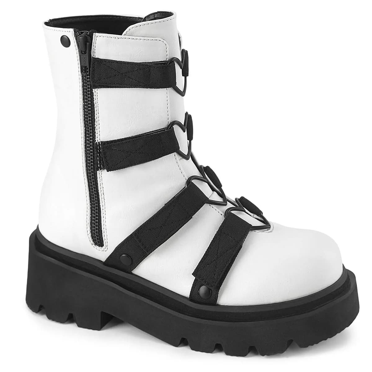 DemoniaCult RENEGADE-50 Damen Stiefelette Weiß EU 38