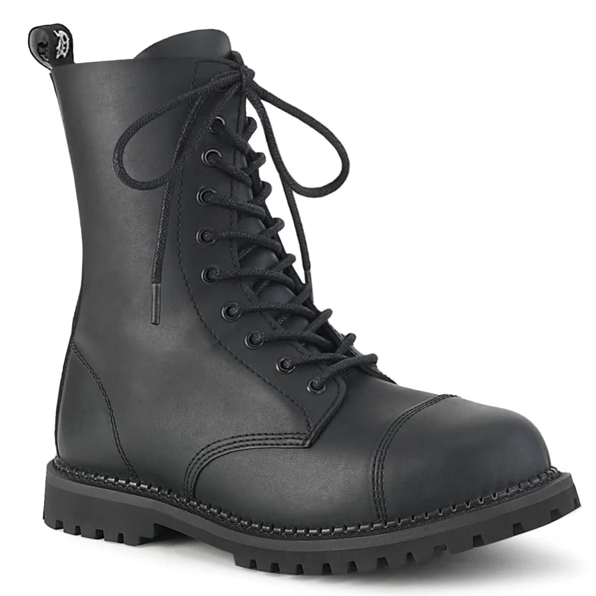 DemoniaCult RIOT-10 Unisex Stiefelette Schwarz EU 40