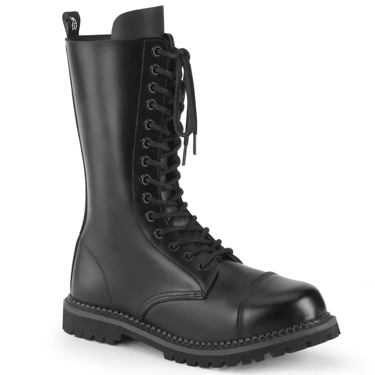DemoniaCult RIOT-14 Unisex Stiefel Schwarz EU 39