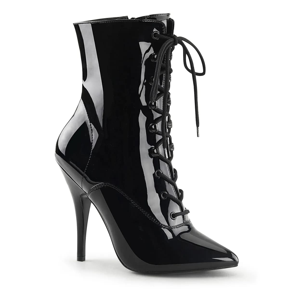 Pleaser SEDUCE-1020 Damen Stiefelette Schwarz Lack EU 40