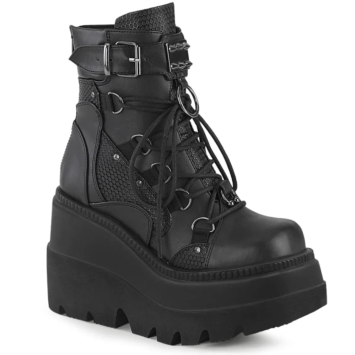 DemoniaCult SHAKER-60 Damen Stiefelette Schwarz EU 39