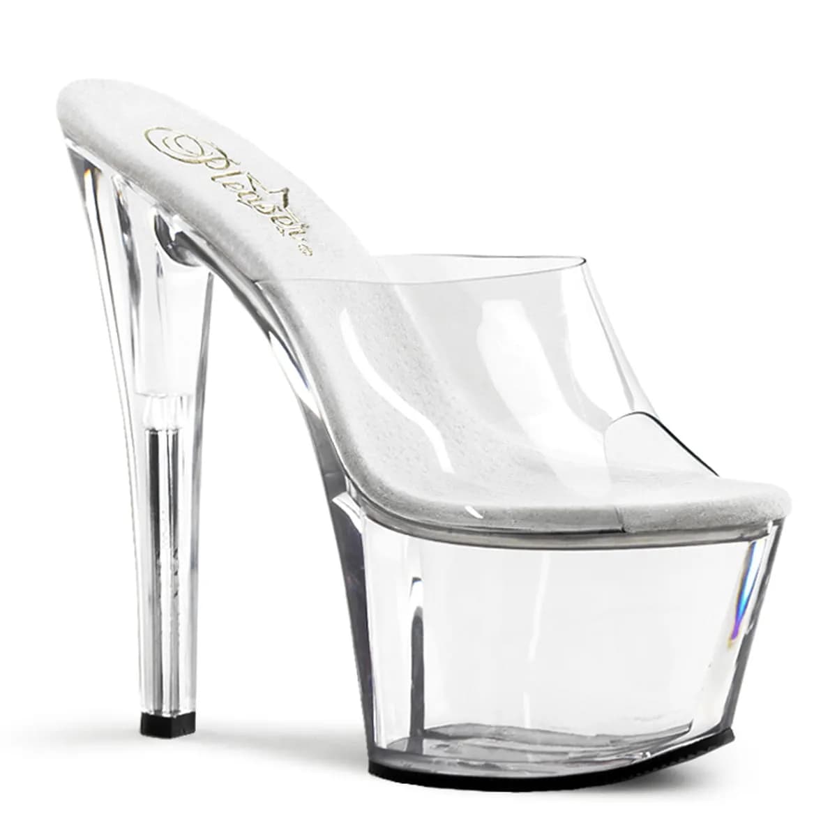 Pleaser SKY-301 Damen Sandale Transparent EU 44