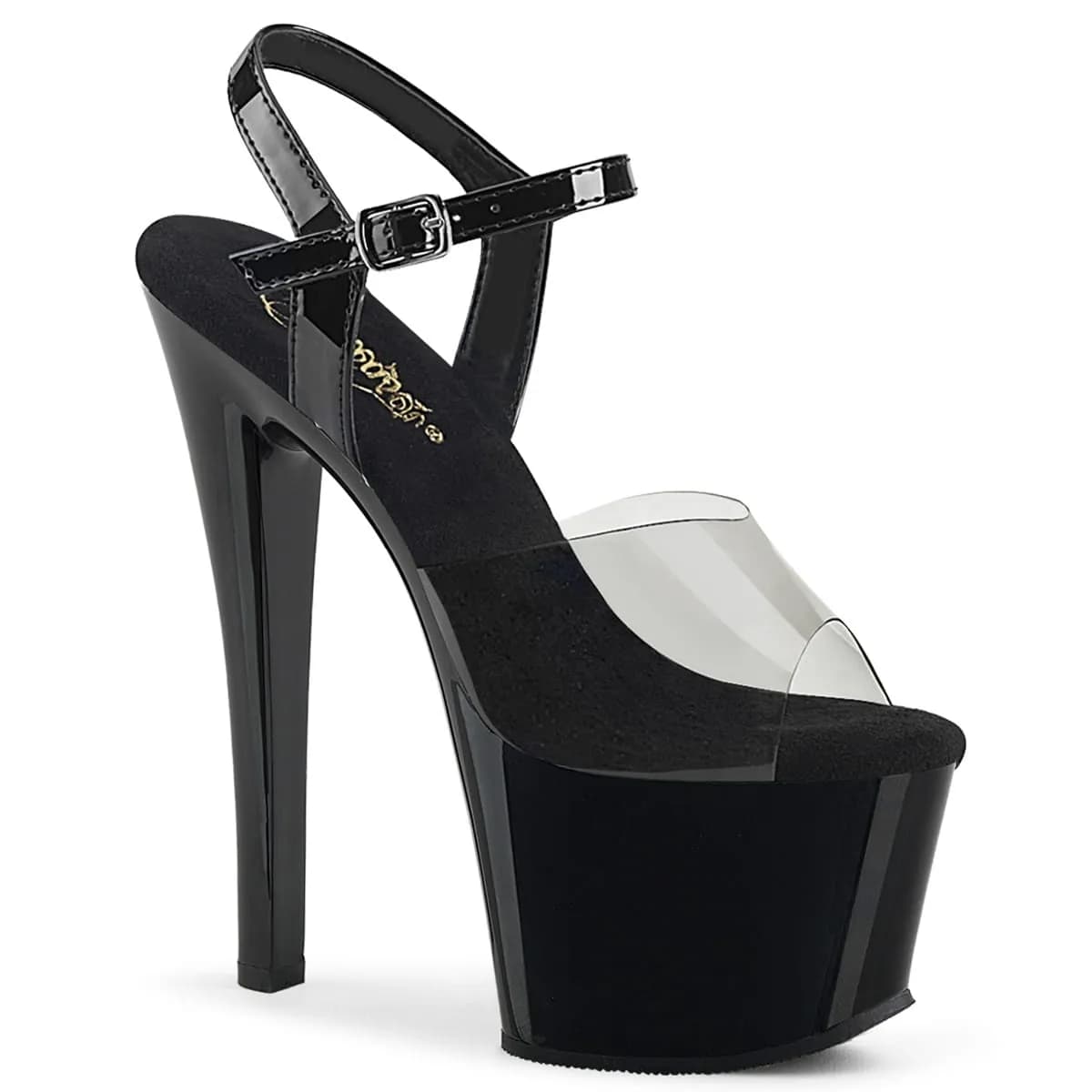 Pleaser SKY-308-1 Damen Sandale Schwarz