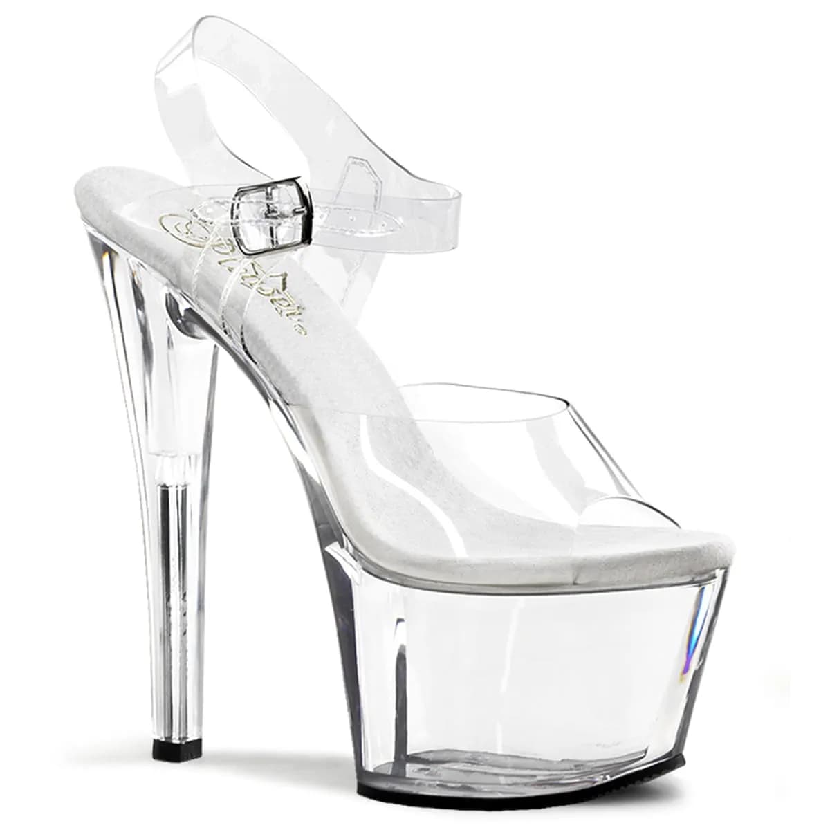 Pleaser SKY-308 Damen Sandale Transparent EU 37