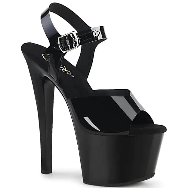 Pleaser SKY-308N Damen Sandale Schwarz EU 37