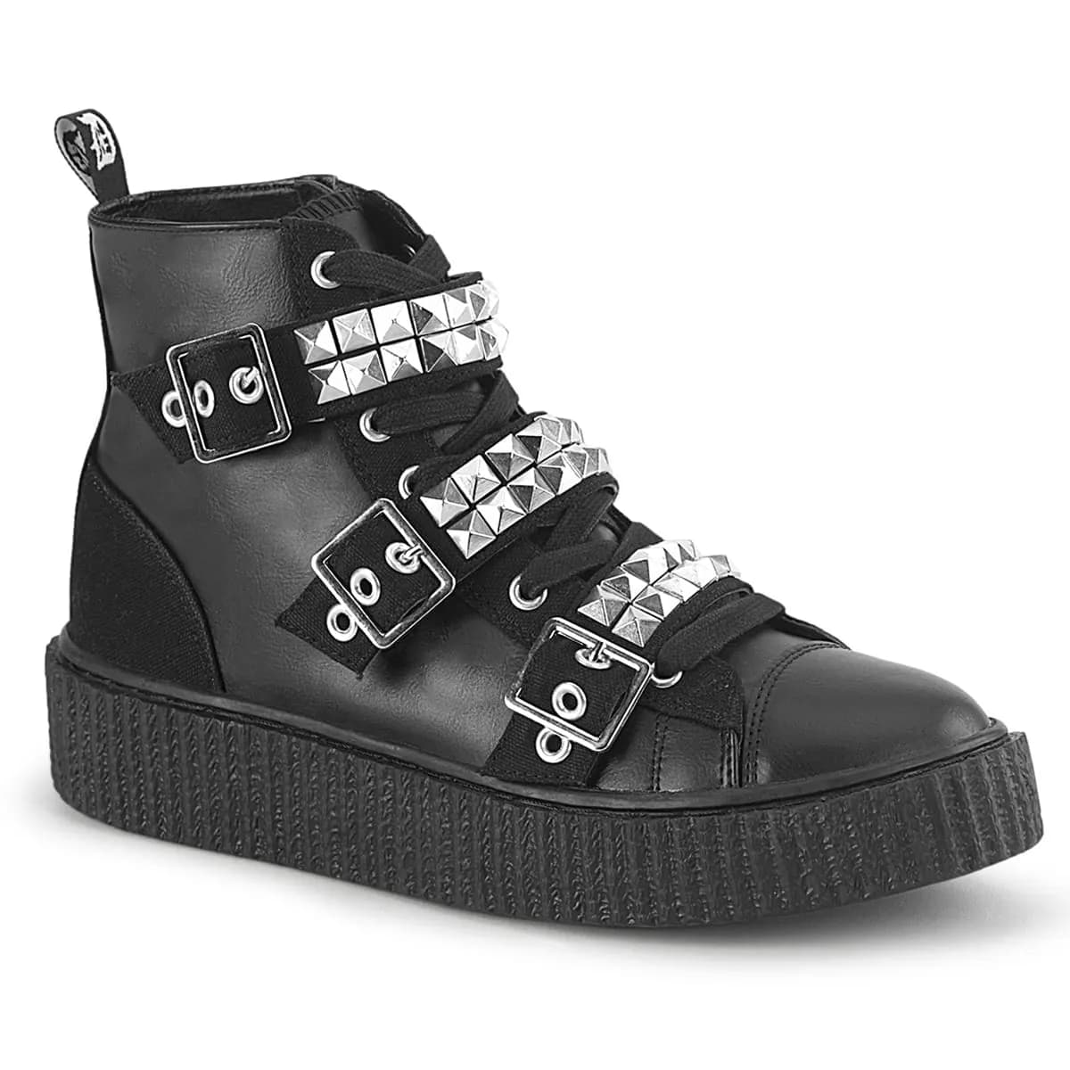 DemoniaCult SNEEKER-225 Unisex Creeper Schwarz EU 40