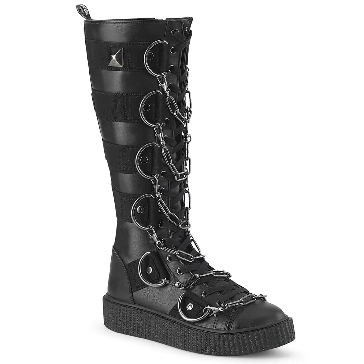 DemoniaCult SNEEKER-405 Unisex Creeper Schwarz EU 42