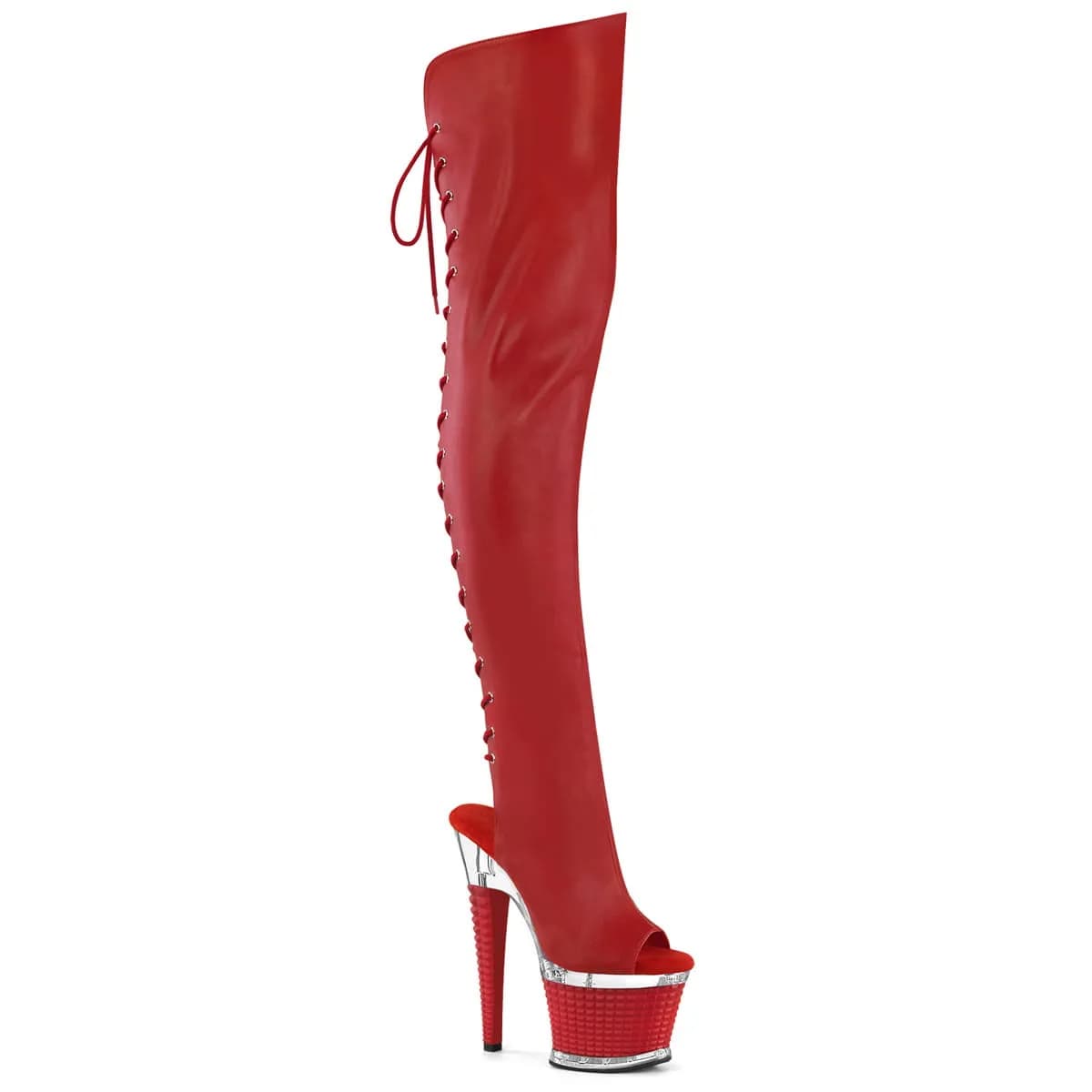 Pleaser SPECTATOR-3030 Damen Stiefel Rot EU 36