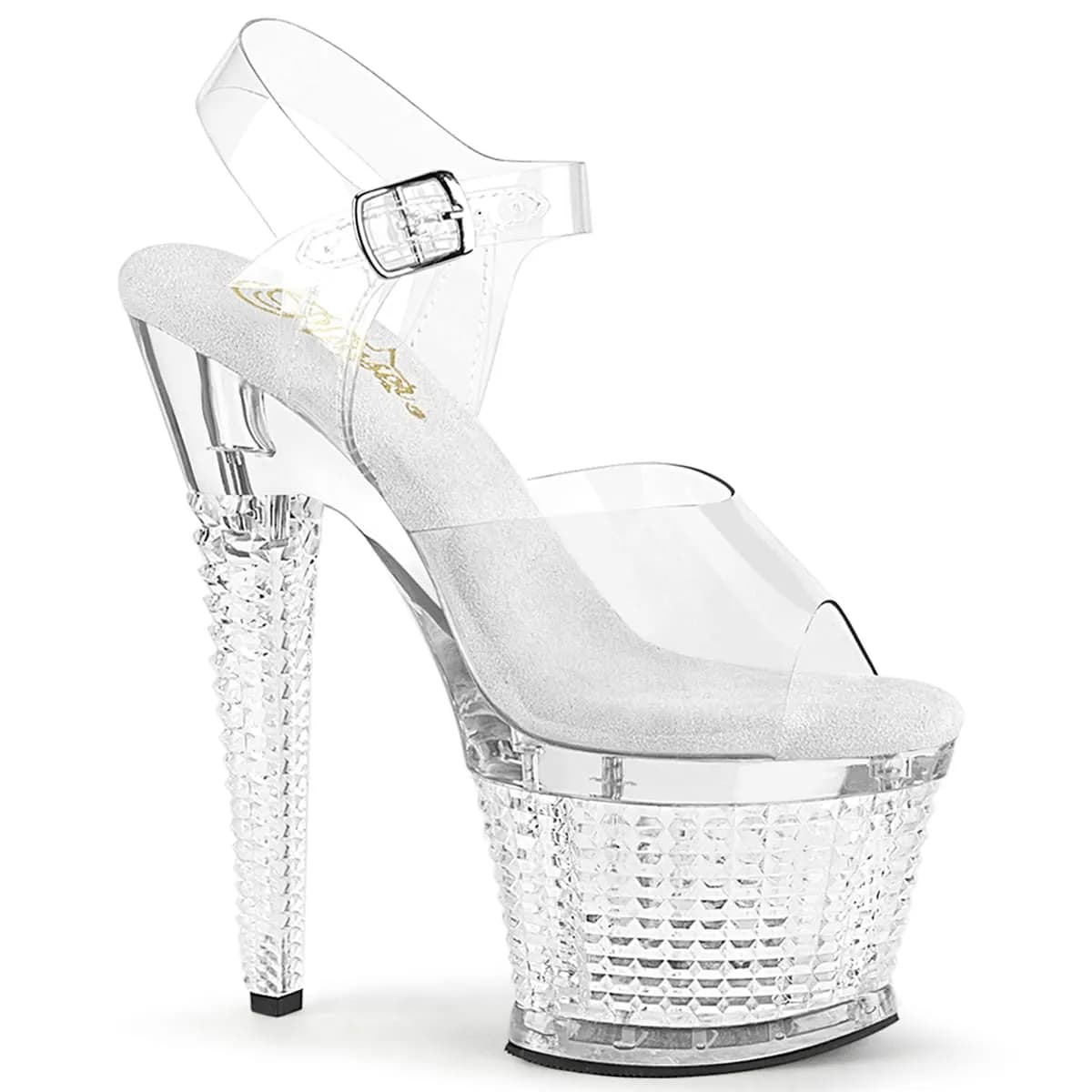 Pleaser SPECTATOR-708 Damen Sandale Transparent EU 36