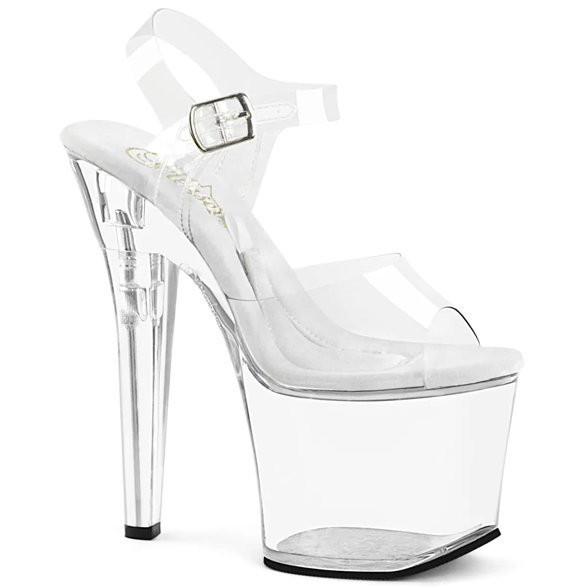 Pleaser TREASURE-708RAD Damen Sandale Transparent EU 38