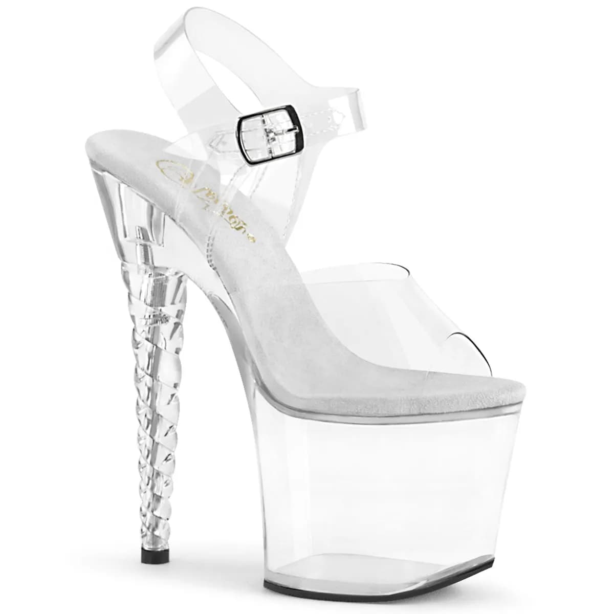 Pleaser UNICORN-708 Damen Sandale Transparent EU 40
