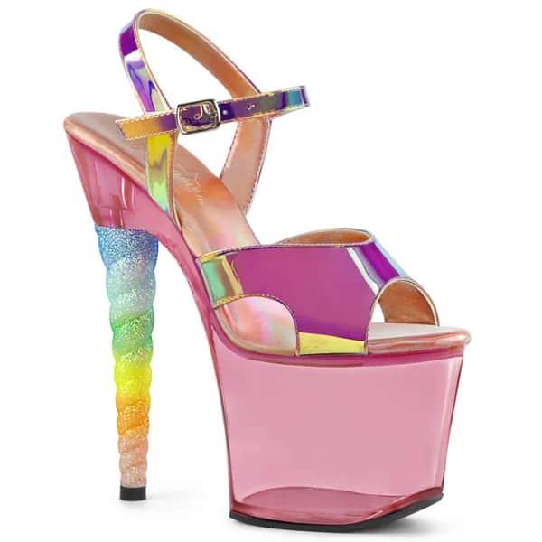 Pleaser UNICORN-711T Damen Sandale Pink EU 39