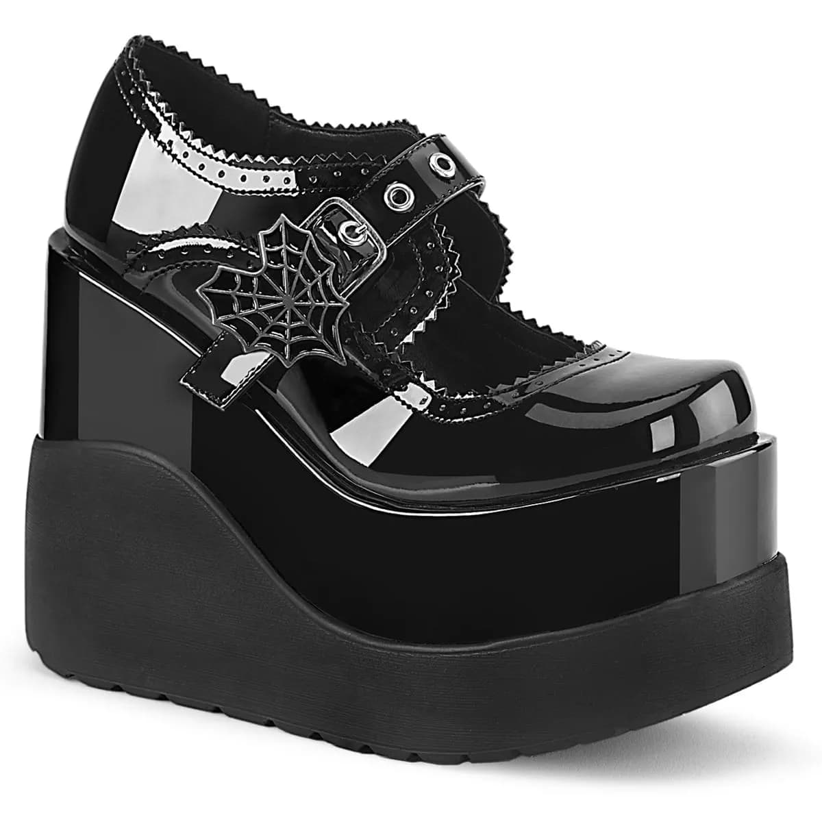 DemoniaCult VOID-38 Damen Sandale Schwarz EU 40