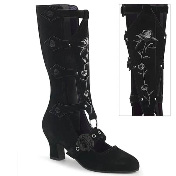 DemoniaCult WHIMSY-118 Damen Stiefel Schwarz EU 40