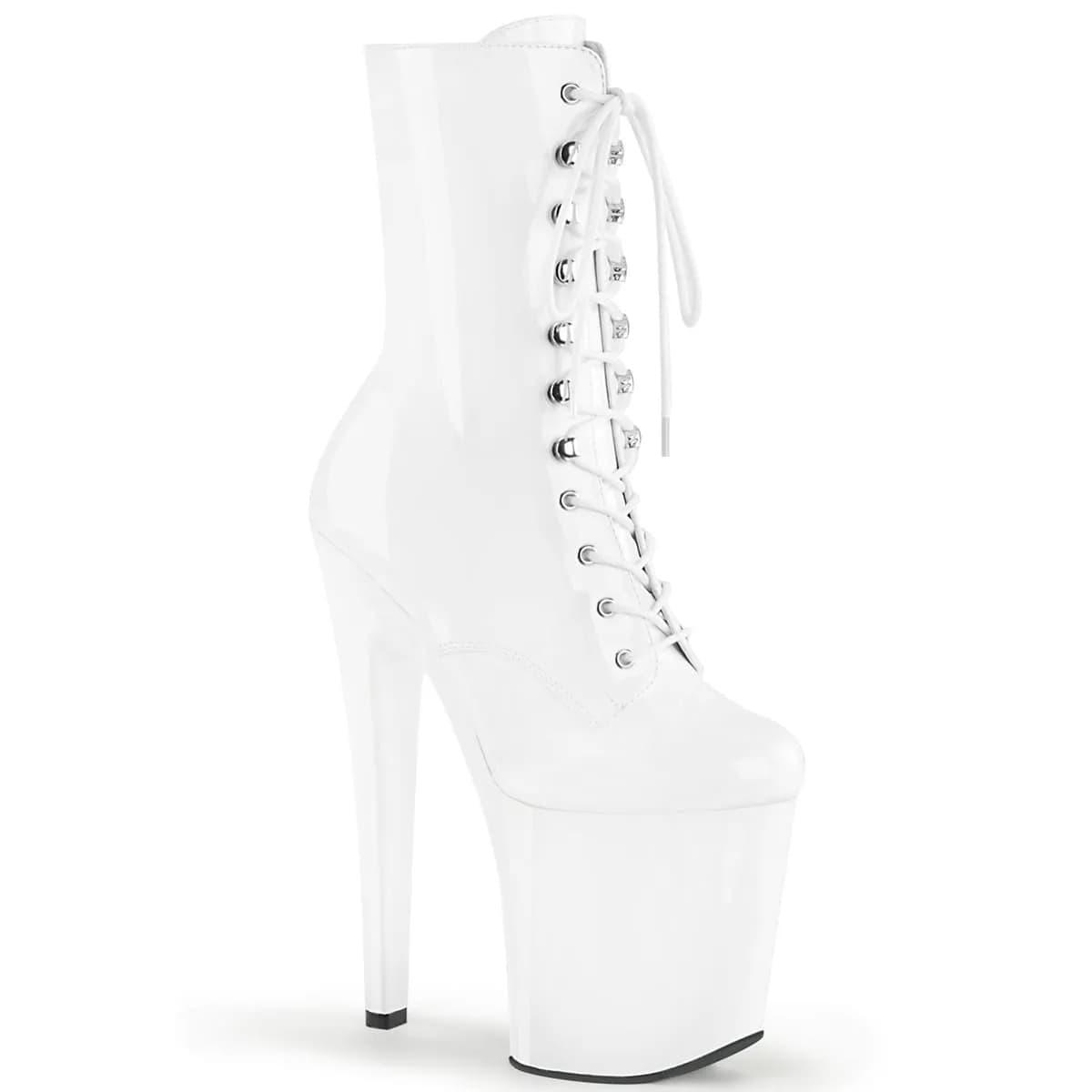 Pleaser XTREME-1020 Damen Stiefelette Weiß EU 42
