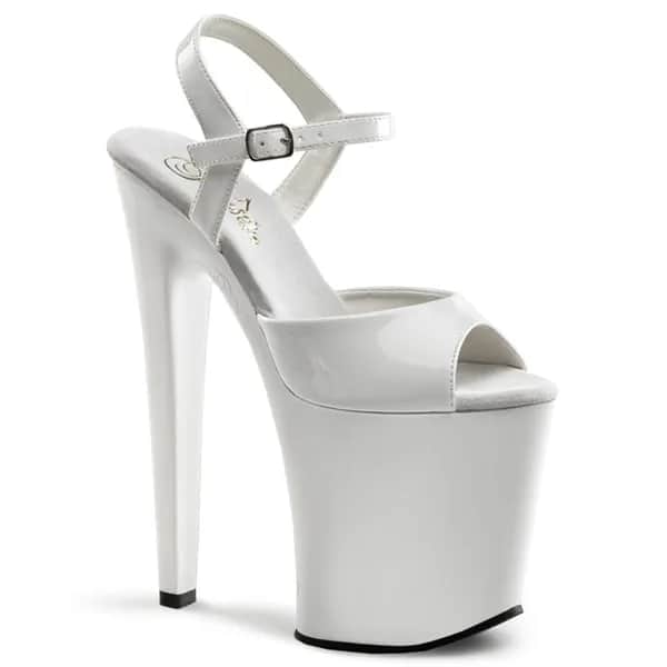 Pleaser XTREME-809 Damen Sandale Weiß EU 36